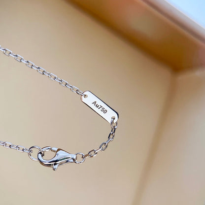 [Kismet Jewels ]CLOVER DIAMOND NECKLACE SILVER