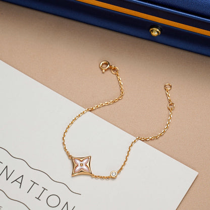 [Kismet Jewels ]STAR 1 DIAMOND PINK GOLD BRACELET