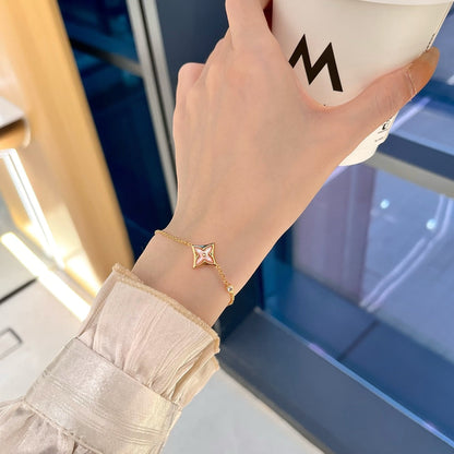 [Kismet Jewels ]STAR 1 DIAMOND PINK GOLD BRACELET