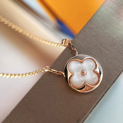 [Kismet Jewels ]SUN MOP GOLD 1 DIAMOND NECKLACE