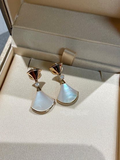 [Kismet Jewels ]DREAM MOP 1 DIAMOND EARRINGS