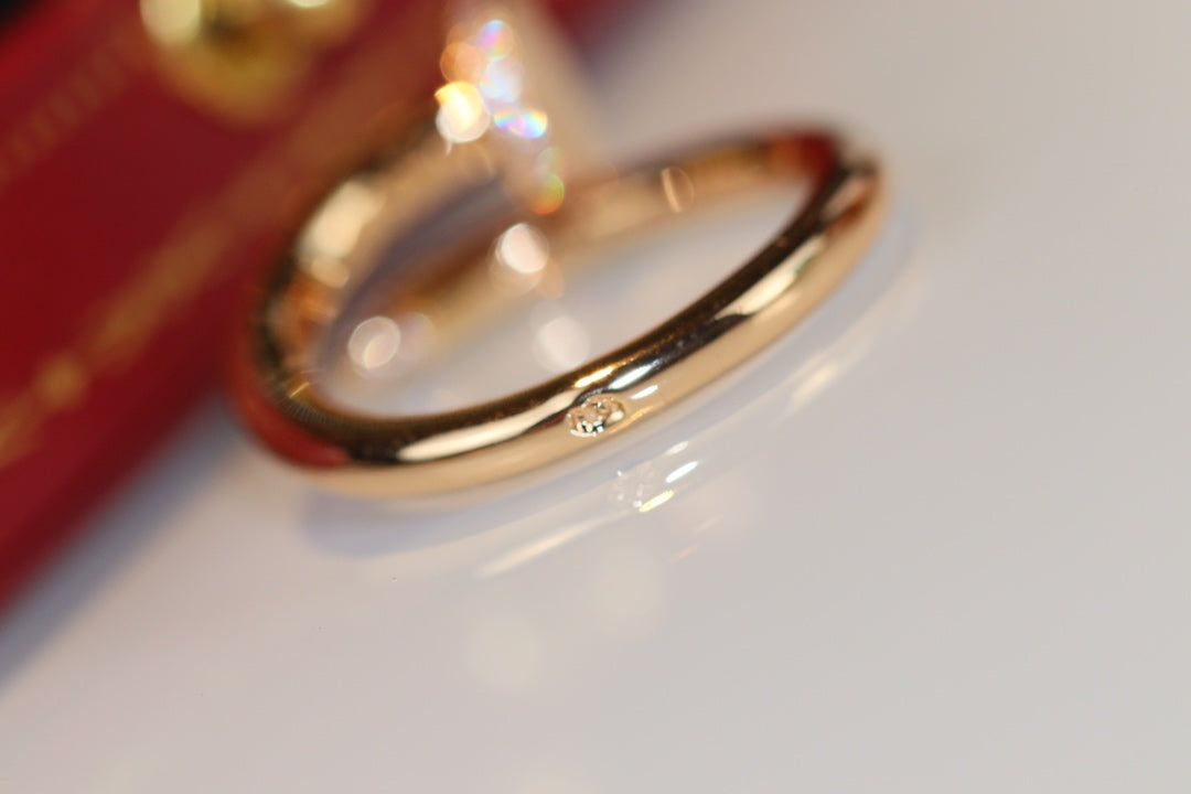 [Kismet Jewels ]JUSTE RING 2.65MM GOLD DIAMOND
