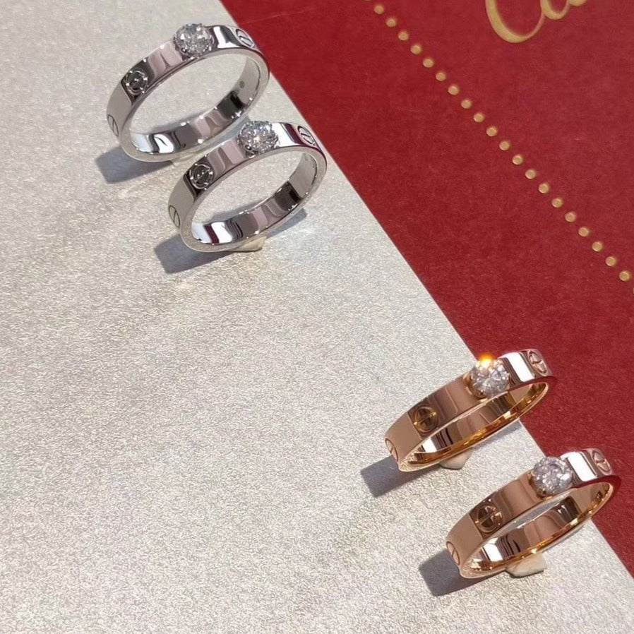 [Kismet Jewels ]LOVE RING 3.6MM 1 BIG DIAMOND