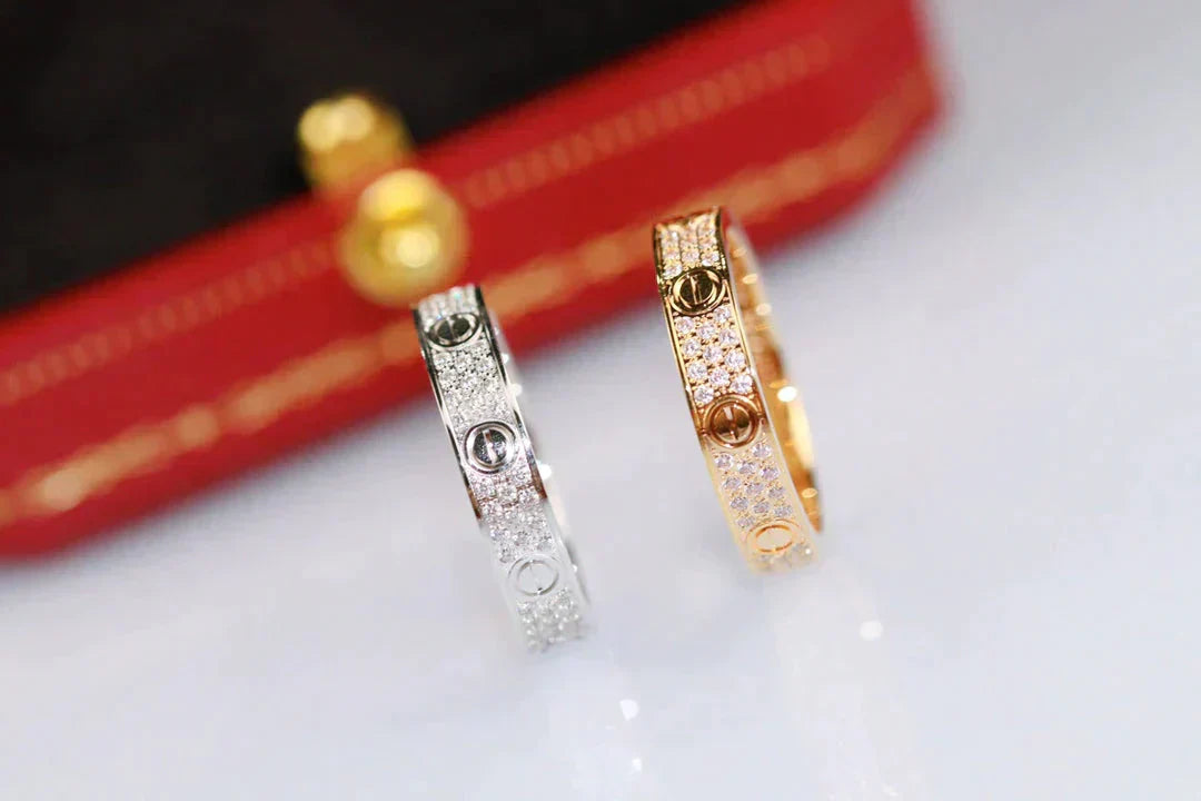 [Kismet Jewels ]LOVE RING 3.6MM DIAMOND PAVED