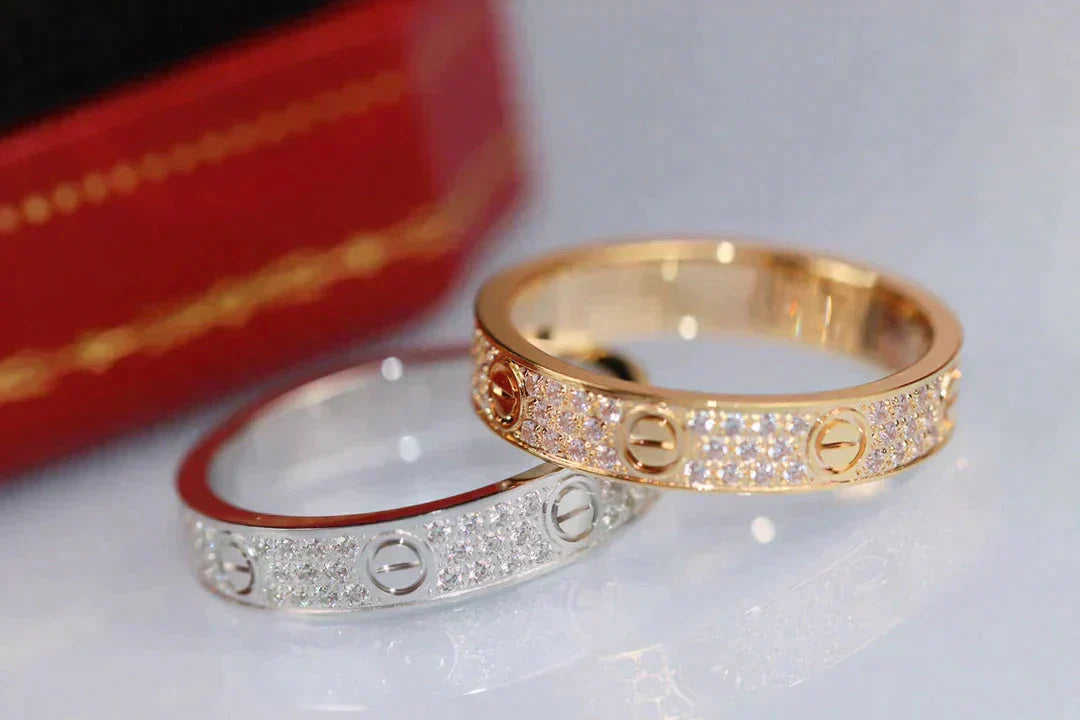 [Kismet Jewels ]LOVE RING 3.6MM DIAMOND PAVED