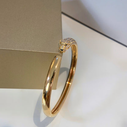 [Kismet Jewels ]PANTHERE GOLD DIAMOND OPEN BRACELET