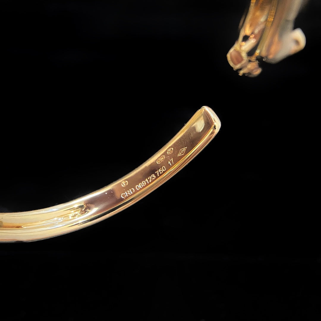 [Kismet Jewels ]PANTHERE GOLD OPEN BRACELET