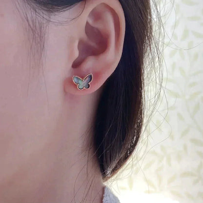 [Kismet Jewels ]BUTTERFLY DARK MOP  EARRINGS