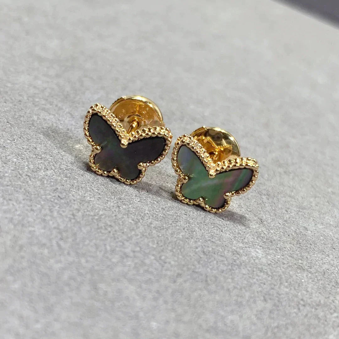 [Kismet Jewels ]BUTTERFLY DARK MOP  EARRINGS
