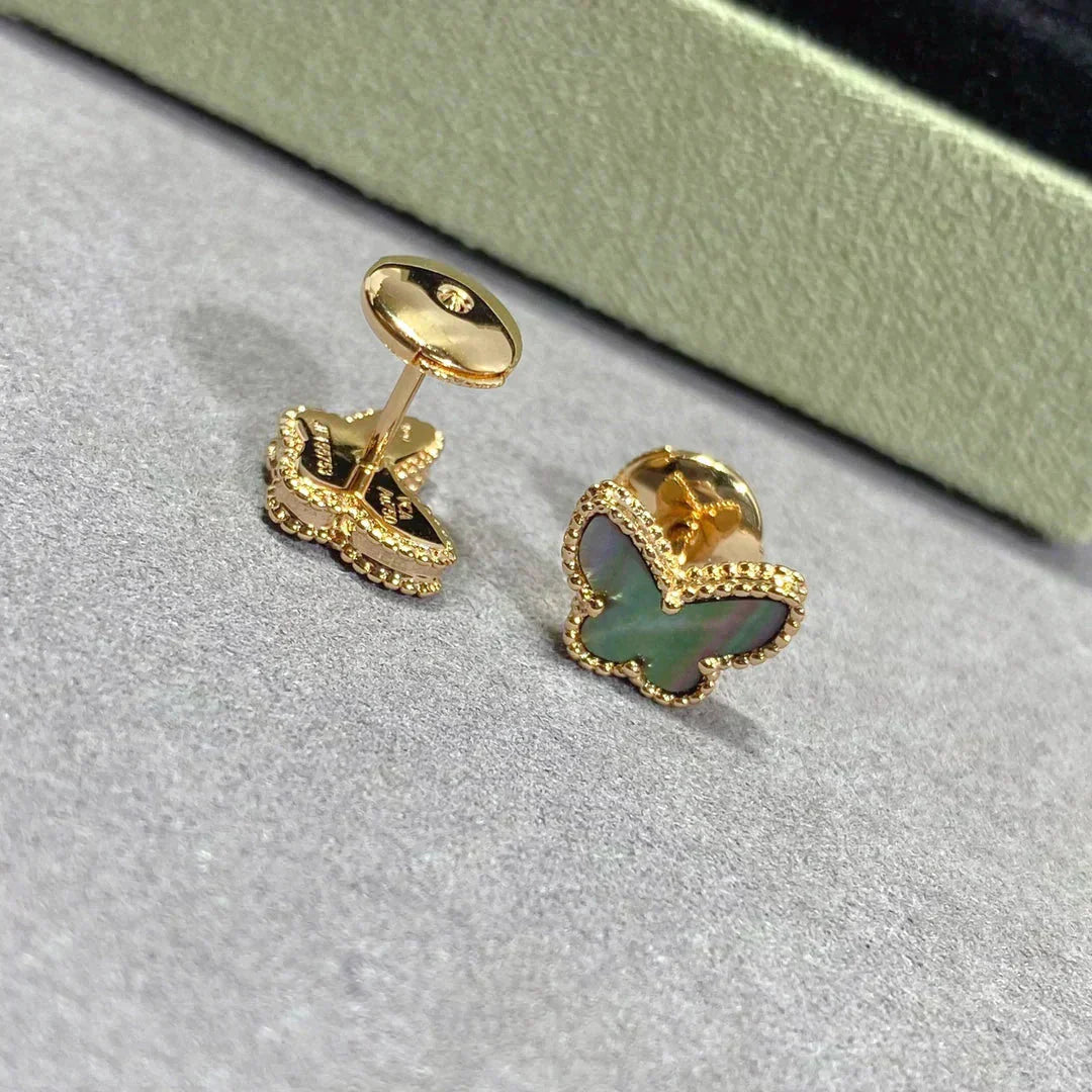 [Kismet Jewels ]BUTTERFLY DARK MOP  EARRINGS