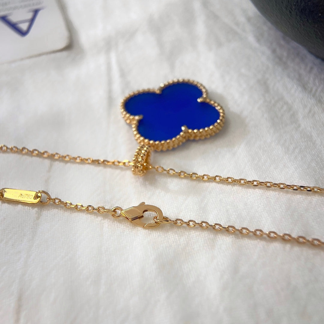 [Kismet Jewels ]CLOVER 25MM NECKLACE TURQUOISE ROSE GOLD