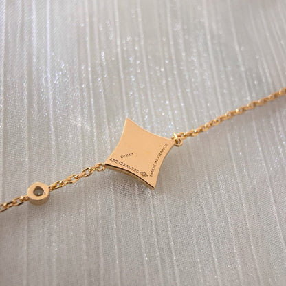 [Kismet Jewels ]COLOR STAR CARNELIAN PINK GOLD DIAMOND BRACELET