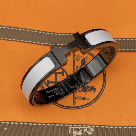 [Kismet Jewels ]H BRACELET 12MM BLACK WHITE CERAMIC