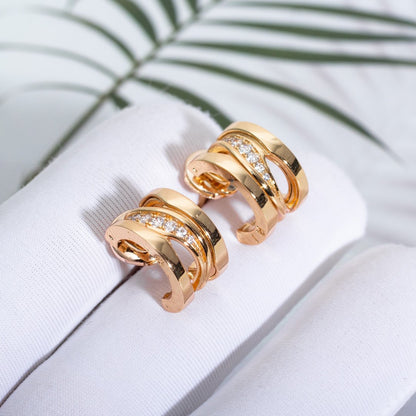 [Kismet Jewels ]ZERO 1 PINK GOLD DIAMONDS EARRINGS