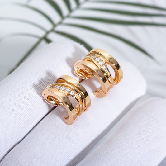 [Kismet Jewels ]ZERO 1 PINK GOLD DIAMONDS EARRINGS