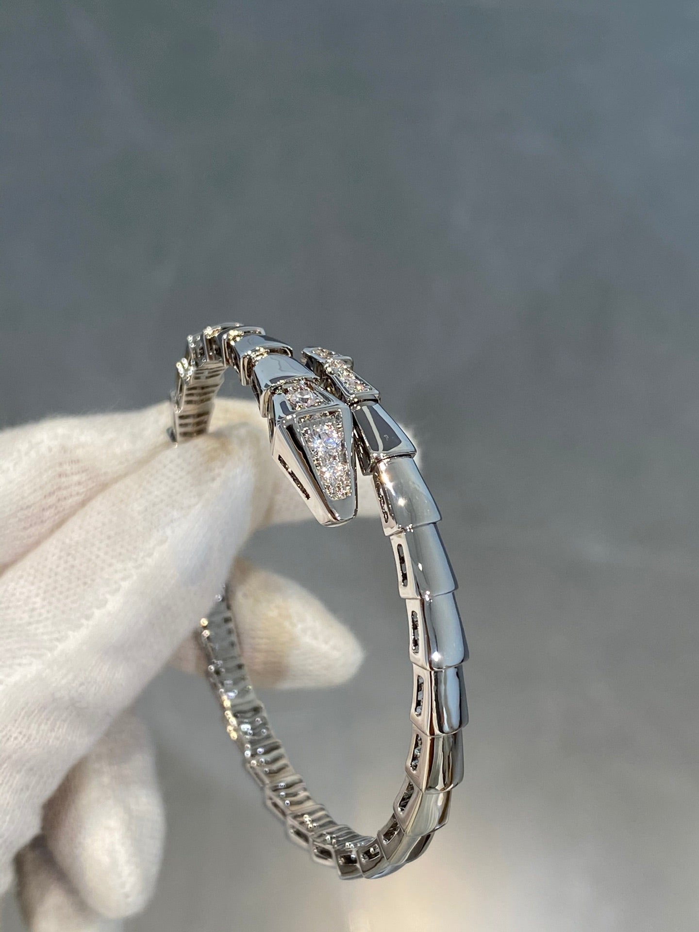 [Kismet Jewels ]SERPENTI BRACELET DIAMONDS SILVER