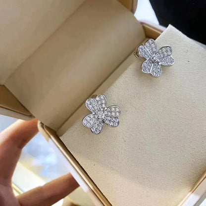 [Kismet Jewels ]CLOVER COMOS DIAMOND EARRINGS SILVER