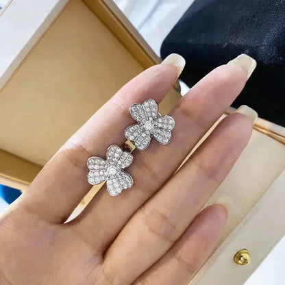 [Kismet Jewels ]CLOVER COMOS DIAMOND EARRINGS SILVER