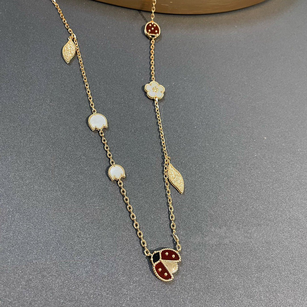 [Kismet Jewels ]LUCKY SPRING 15 MOTIFS GOLD NECKLACE