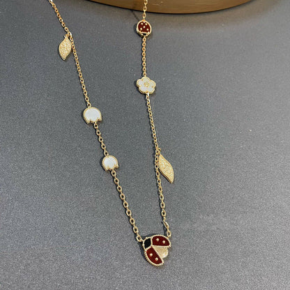 [Kismet Jewels ]LUCKY SPRING 15 MOTIFS GOLD NECKLACE
