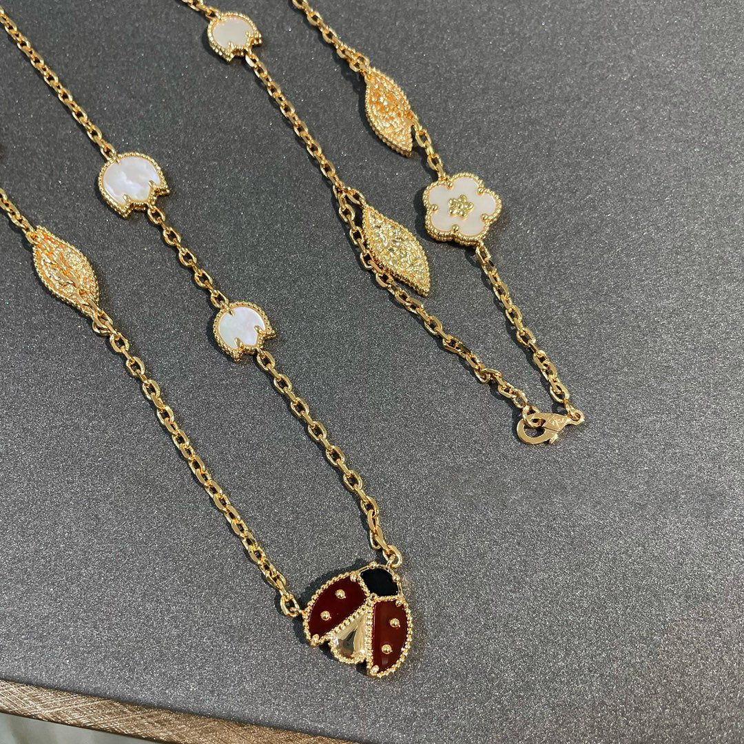 [Kismet Jewels ]LUCKY SPRING 15 MOTIFS GOLD NECKLACE