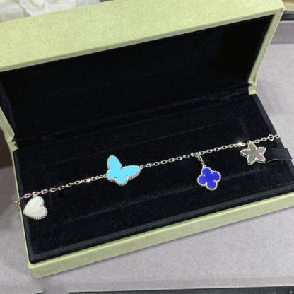 [Kismet Jewels ]LUCKY SPRING SILVER BRACELET 4 MOTIF