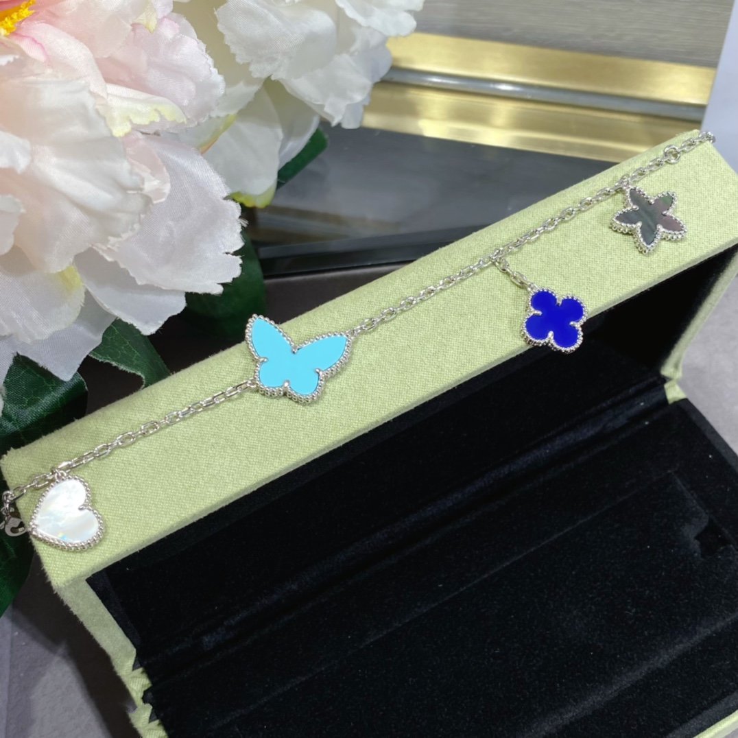 [Kismet Jewels ]LUCKY SPRING SILVER BRACELET 4 MOTIF
