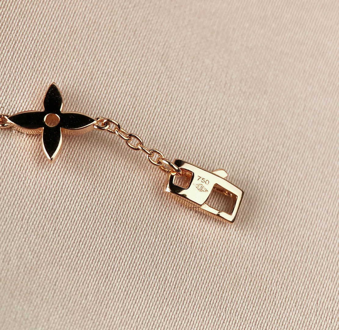 [Kismet Jewels ]STAR AND SUN 7 MOTIFS GOLD BRACELET
