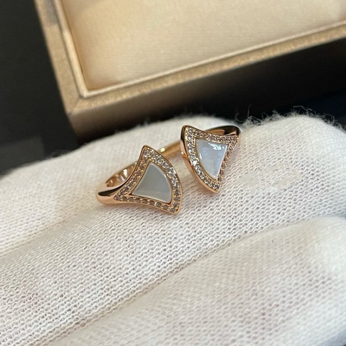 [Kismet Jewels ]DREAM MOP DIAMOND OPEN RING