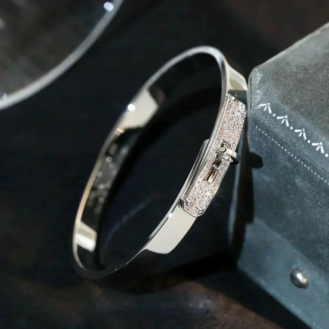 [Kismet Jewels ]KELLY SILVER DIAMOND BRACELET