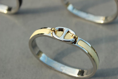 [Kismet Jewels ]CLIC CHAINE SILVER BRACELET