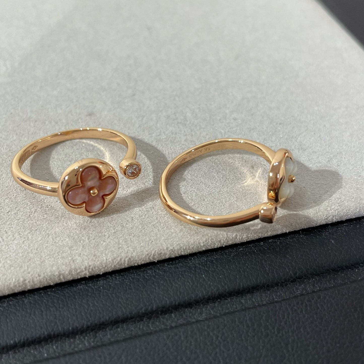 [Kismet Jewels ]SUN 1 DIAMOND PINK MOP RING