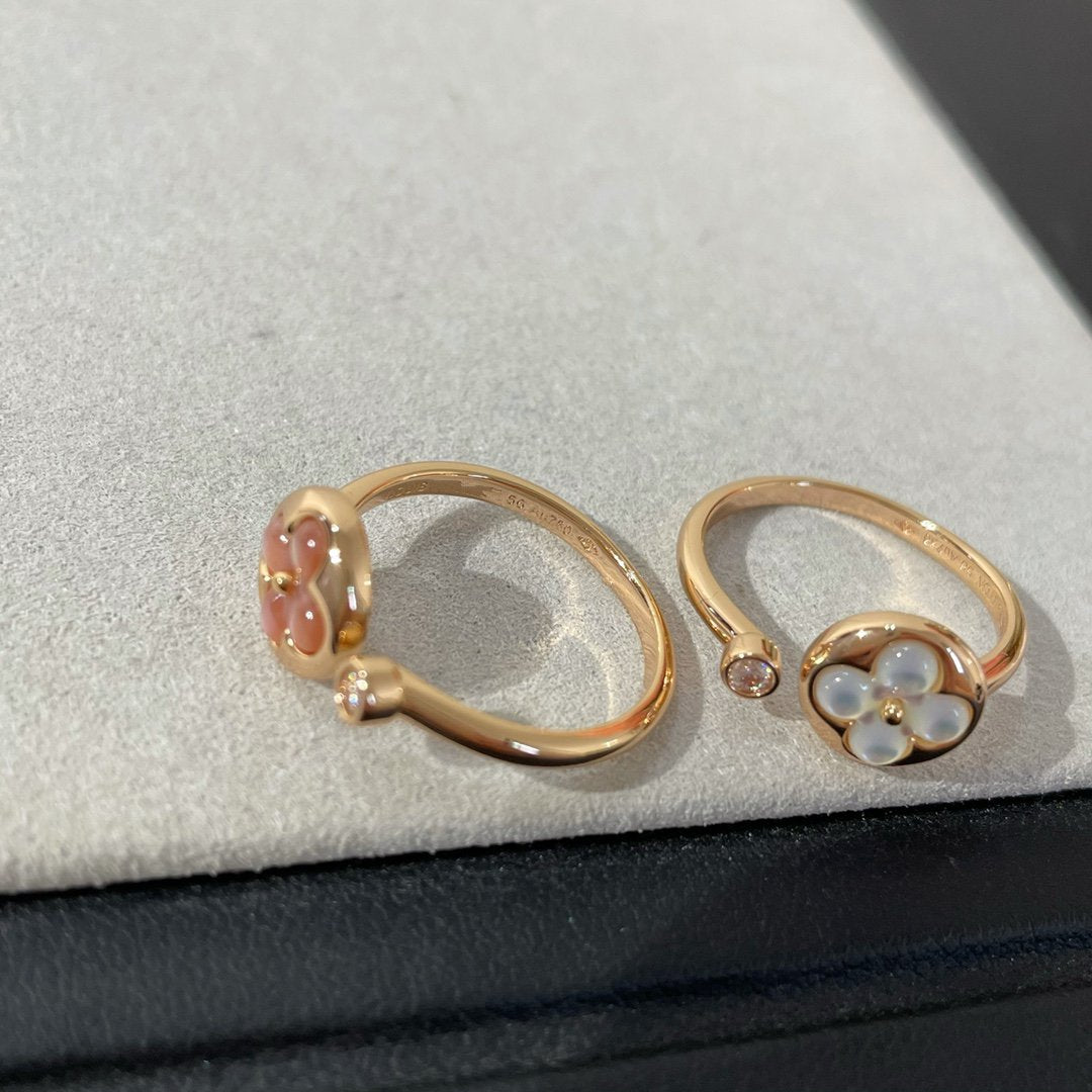 [Kismet Jewels ]SUN 1 DIAMOND PINK MOP RING