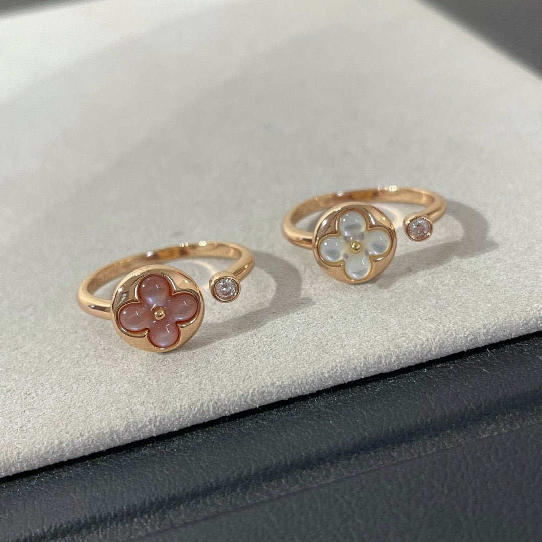 [Kismet Jewels ]SUN 1 DIAMOND PINK MOP RING