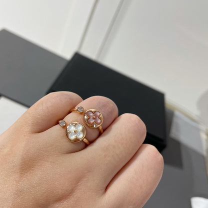 [Kismet Jewels ]SUN 1 DIAMOND PINK MOP RING