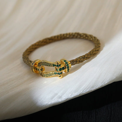 [Kismet Jewels ]FORCE 10 GOLD GREEN DIAMOND PAVED