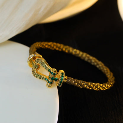 [Kismet Jewels ]FORCE 10 GOLD GREEN DIAMOND PAVED