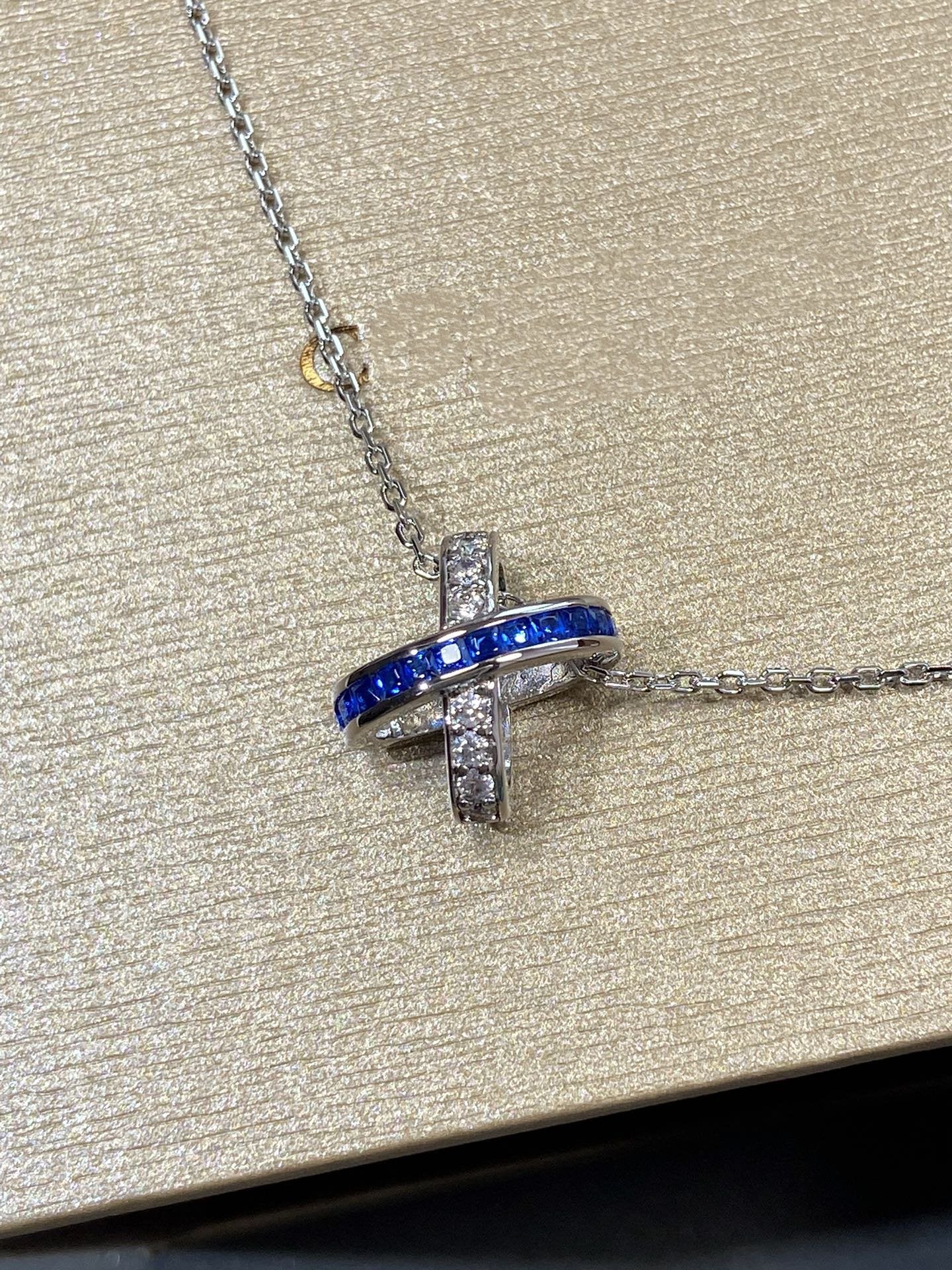 [Kismet Jewels ]LIENS DIAMOND SILVER NECKLACE