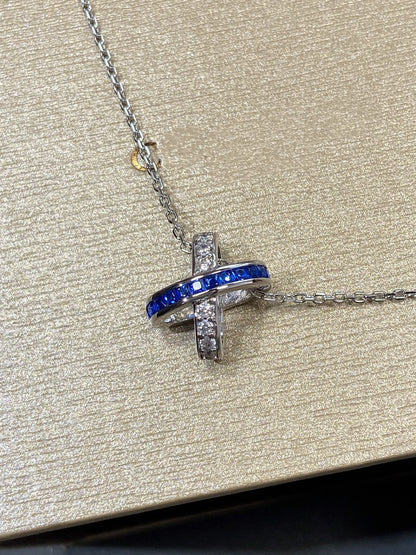 [Kismet Jewels ]LIENS DIAMOND SILVER NECKLACE