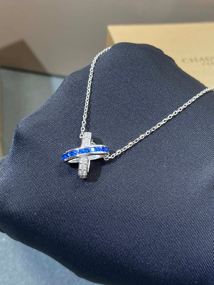 [Kismet Jewels ]LIENS DIAMOND SILVER NECKLACE