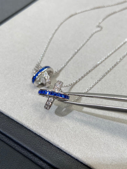 [Kismet Jewels ]LIENS DIAMOND SILVER NECKLACE