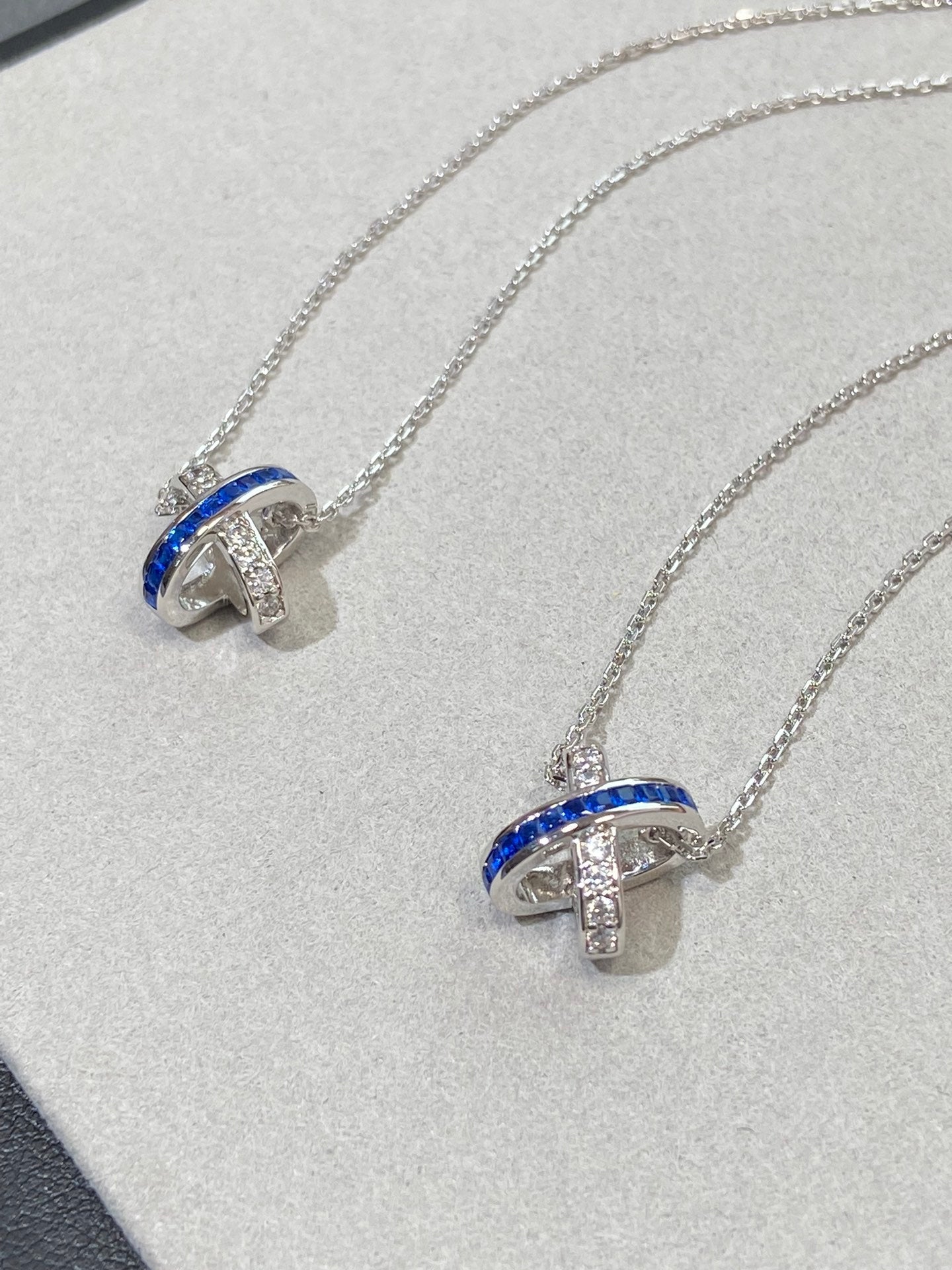[Kismet Jewels ]LIENS DIAMOND SILVER NECKLACE