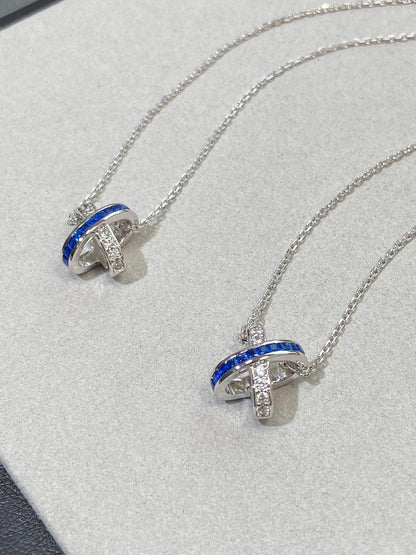 [Kismet Jewels ]LIENS DIAMOND SILVER NECKLACE