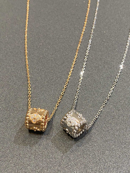 [Kismet Jewels ]PERLEE PEDANT SIVLER DIAMOND NECKLACE