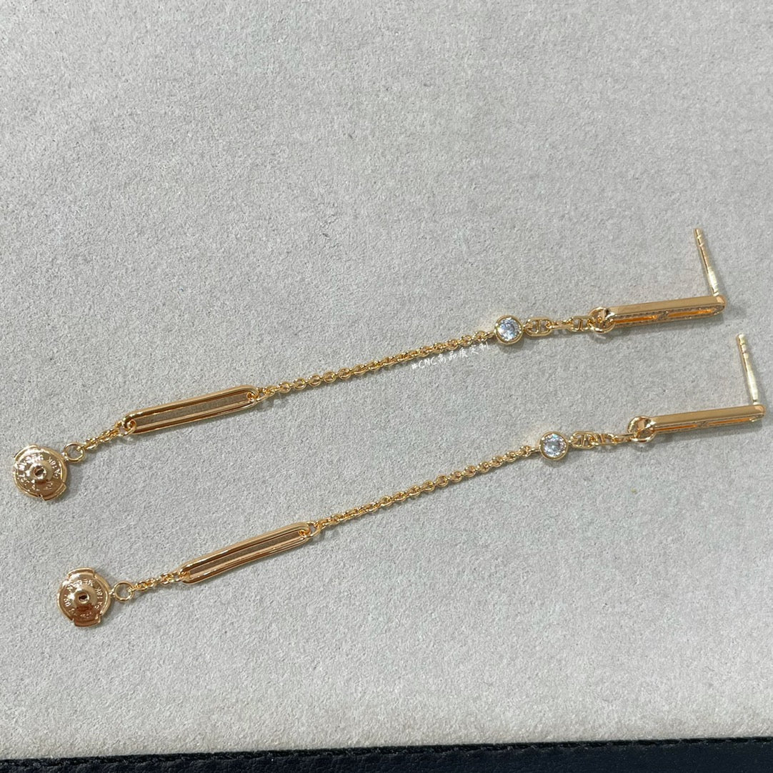 [Kismet Jewels ]CHAINE CHAOS DIAMOND DROP EARRINGS