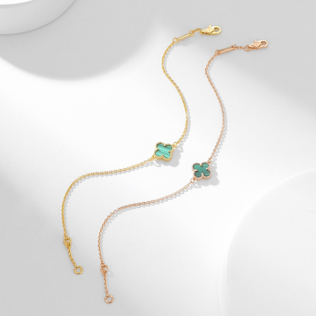 [Kismet Jewels ]CLOVER BRACELET MALACHITE 1 MOTIF