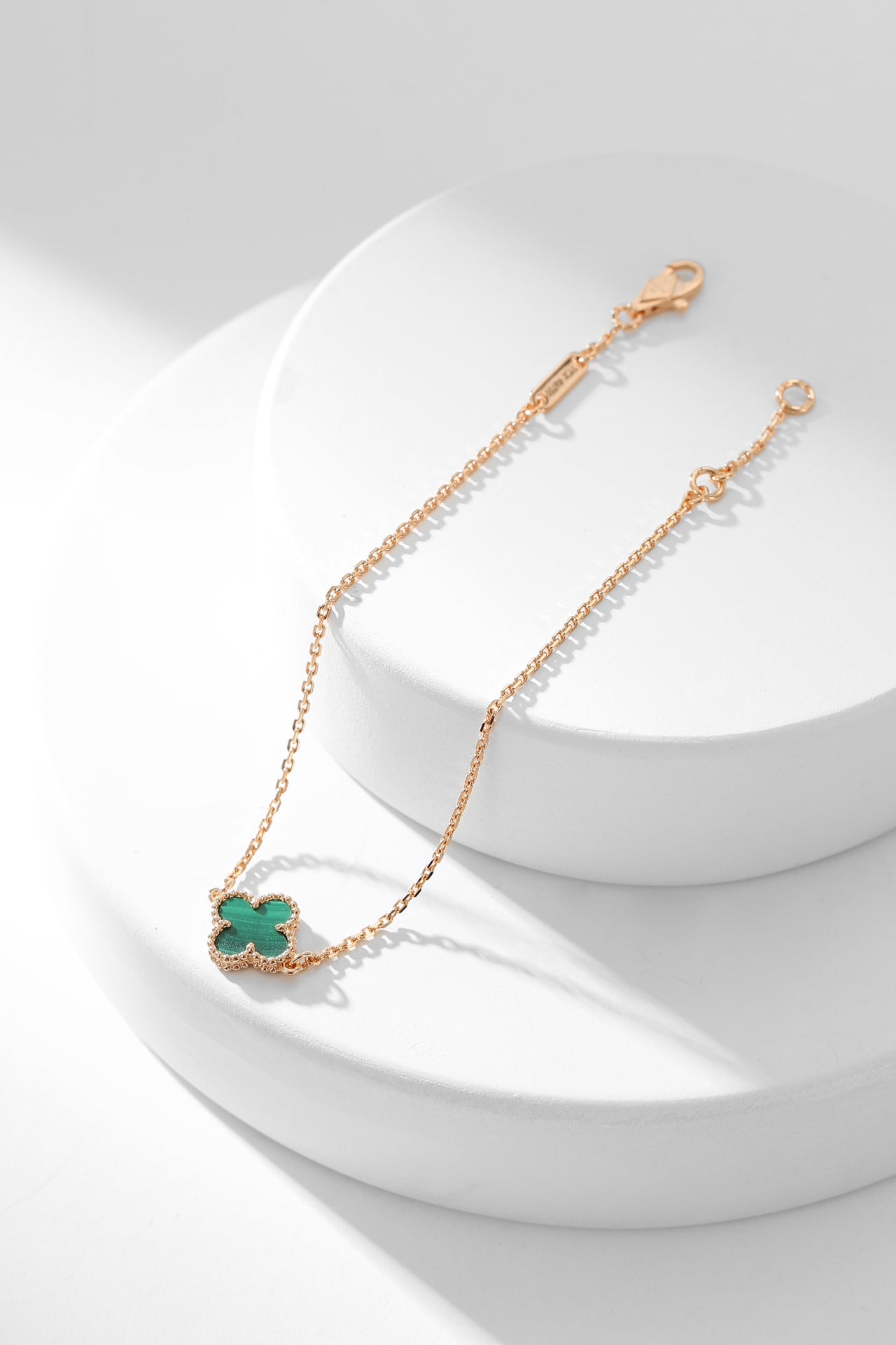 [Kismet Jewels ]CLOVER BRACELET MALACHITE 1 MOTIF