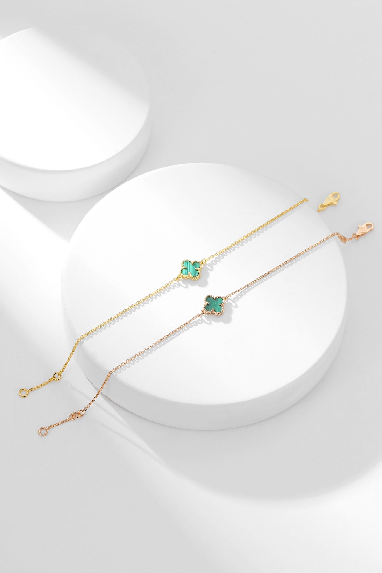 [Kismet Jewels ]CLOVER BRACELET MALACHITE 1 MOTIF