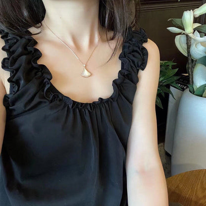 [Kismet Jewels ]DREAM MOP DIAMOND PAVED PINK GOLD NECKLACE