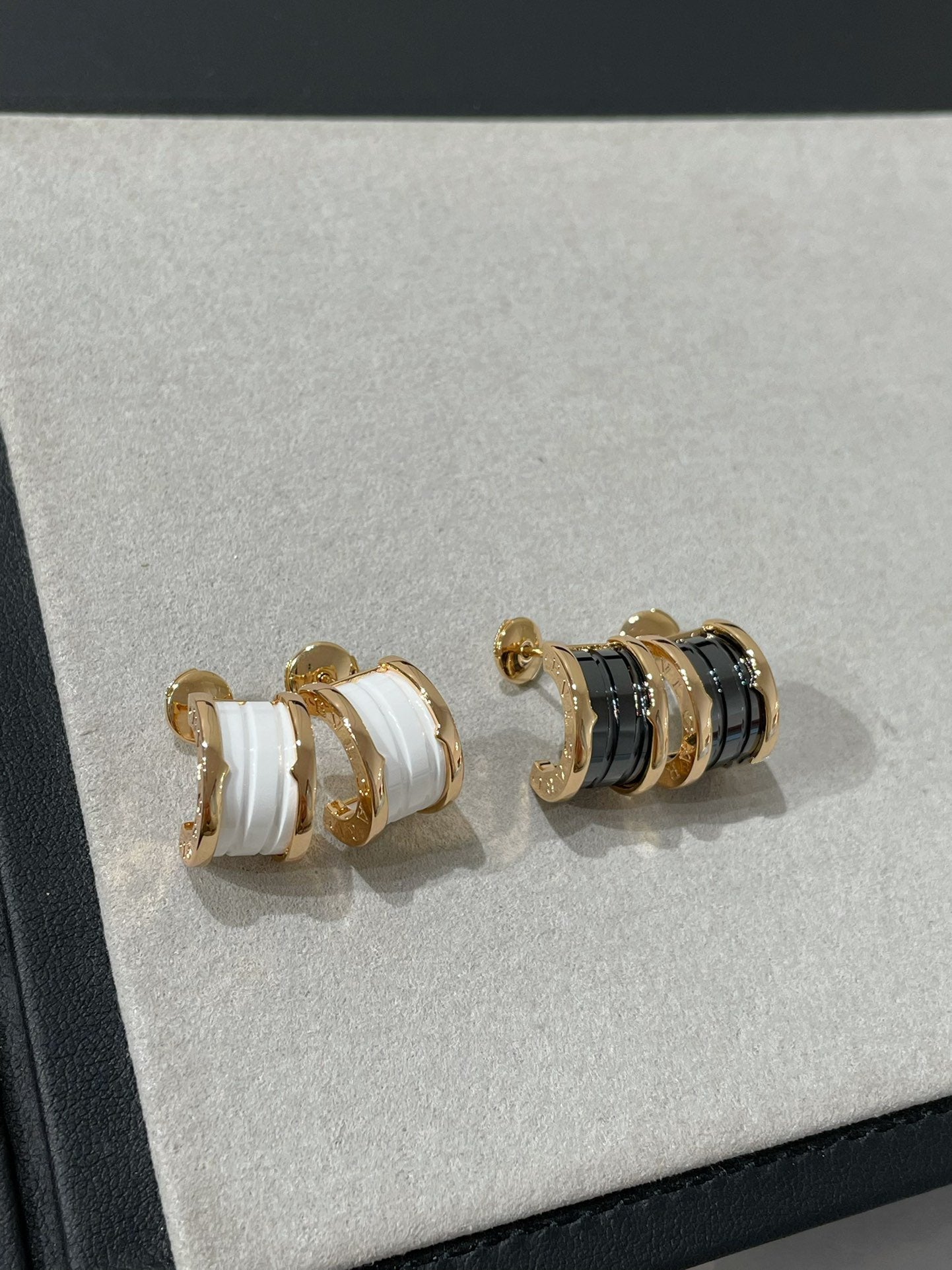 [Kismet Jewels ]ZERO 1 PINK GOLD CERAMIC EARRINGS